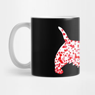 Scottie Scottish Terrier Heart Dog Valentine_s Day Mug